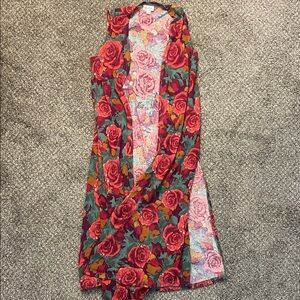 LuLaRoe Red Asymmetrical Halter Sundress